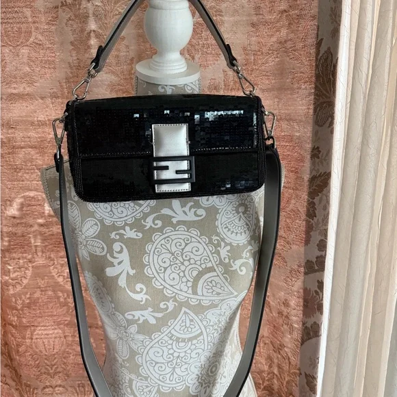 Fendi Sequin Shoulder Bag New - Picture 3 of 6